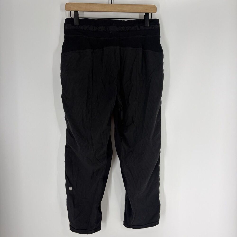 Lululemon Dance Studio Pants Size 8 Womens Black Mid Rise Yoga Capri Pull On - Picture 4 of 7
